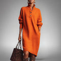 Marion™ | Soft Knit Dress with Buttons