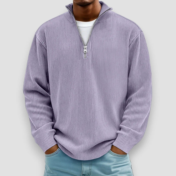 Jonas | Curduroy Zip Up Sweater