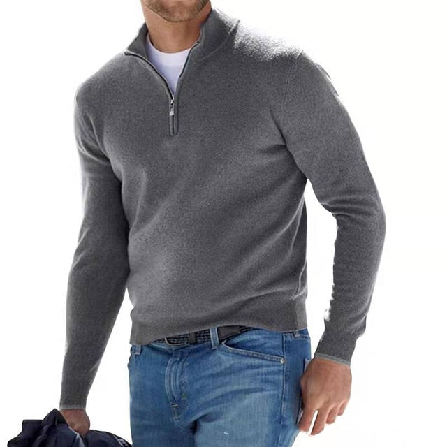 Henry — soft zip sweater