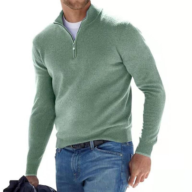 Henry — soft zip sweater