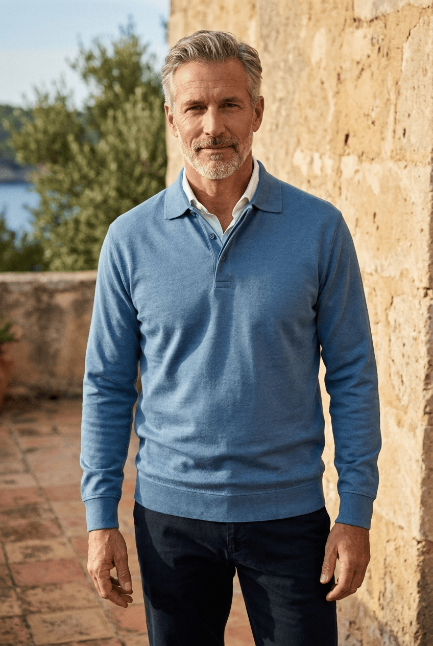 Albert — collared knit jumper