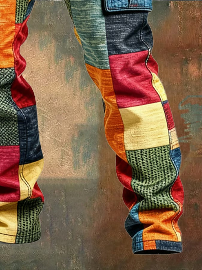 Steve | Cargo Pants with Patchwork for Men
