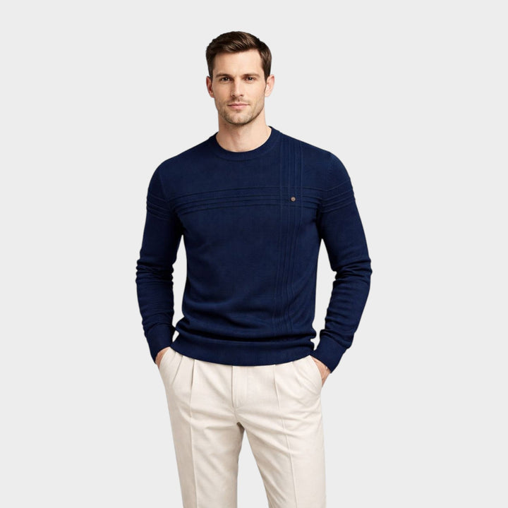 Men’s Classic Crew Neck Pullover Everyday Wear